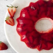 Strawberry Cream Jello Dessert