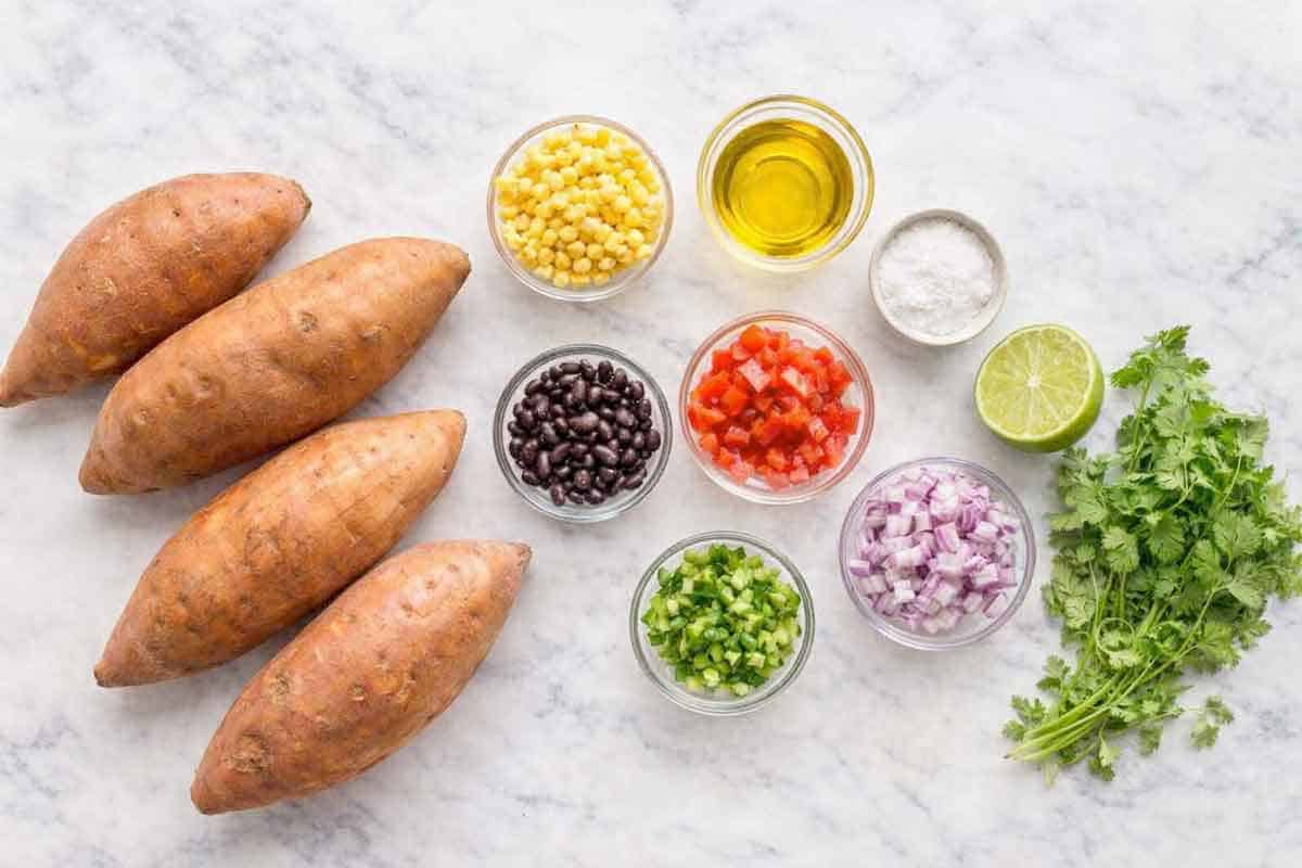 Loaded Sweet Potato Fries Ingredients