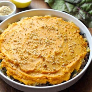 Sweet Potato Shepherd's Pie with Walnuts
