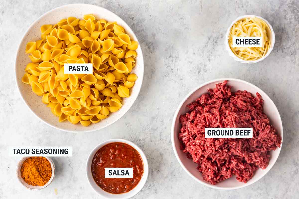 Taco Pasta Ingredients