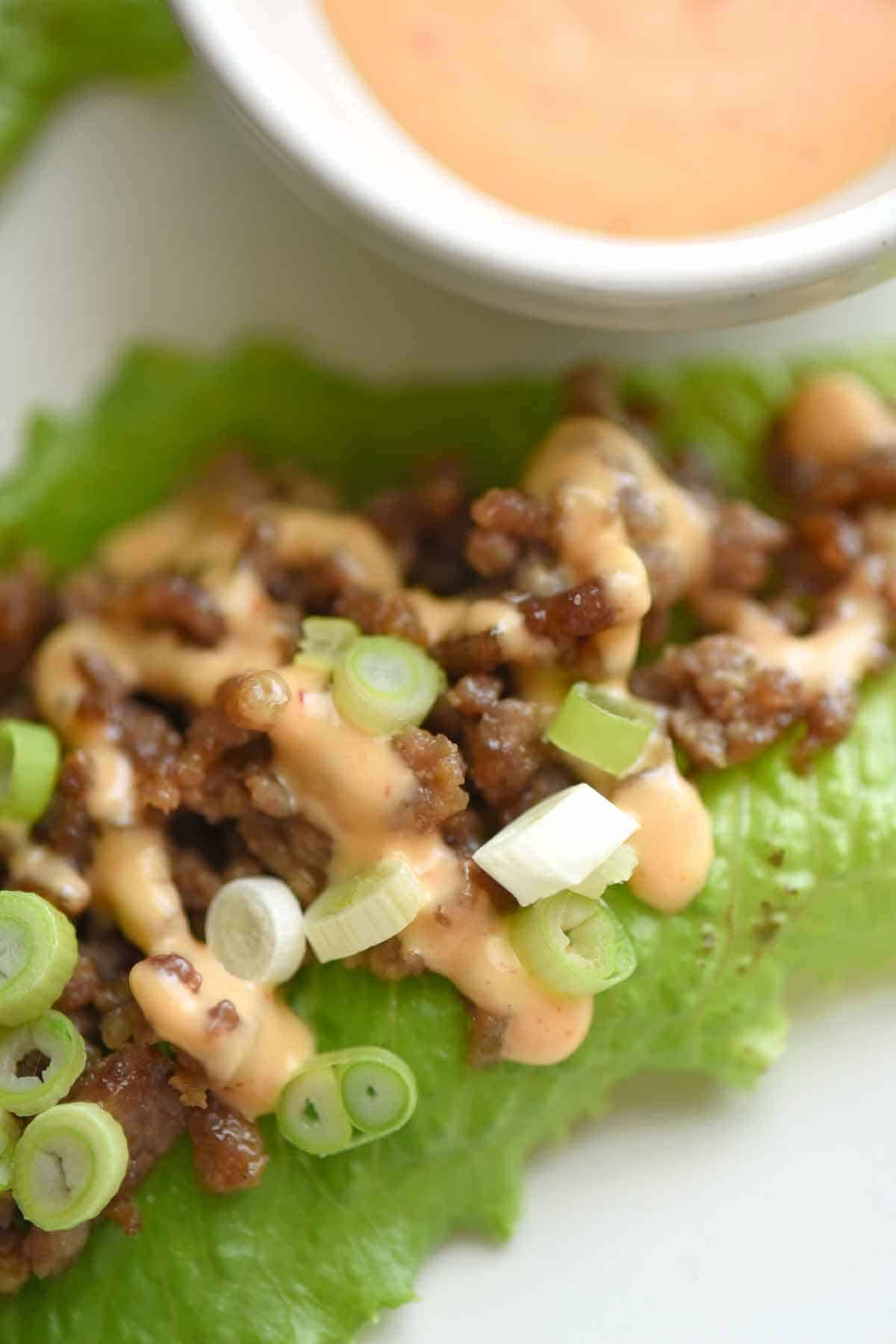 Chicken Teriyaki Lettuce Wraps
