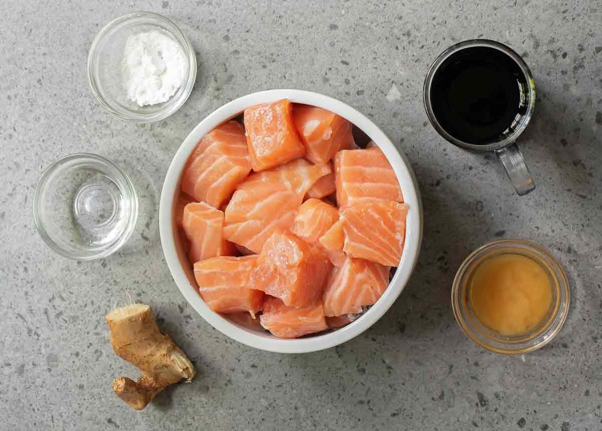 Teriyaki Salmon Bites Ingredients