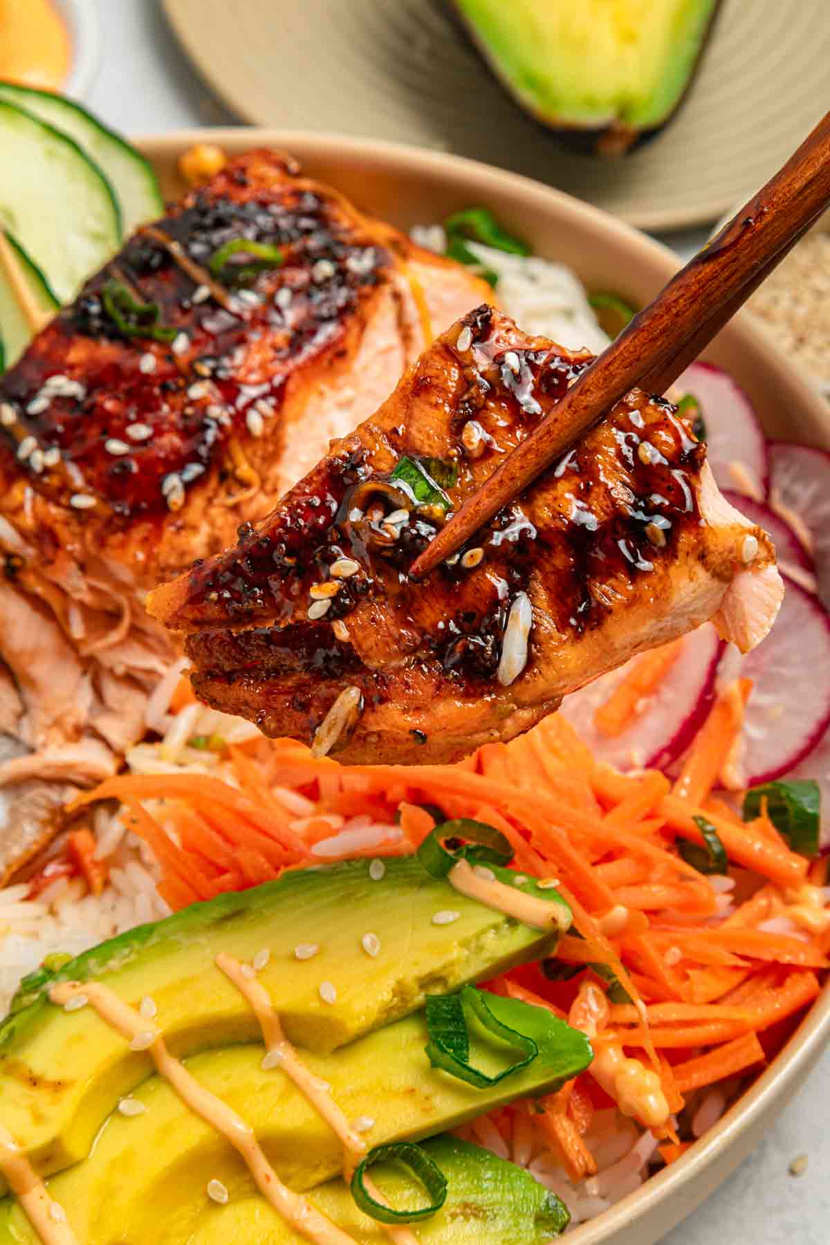 Healthy Teriyaki Salmon Bowl