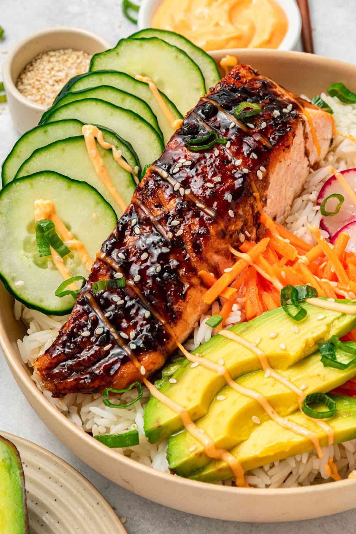 Teriyaki Salmon Rice Bowl