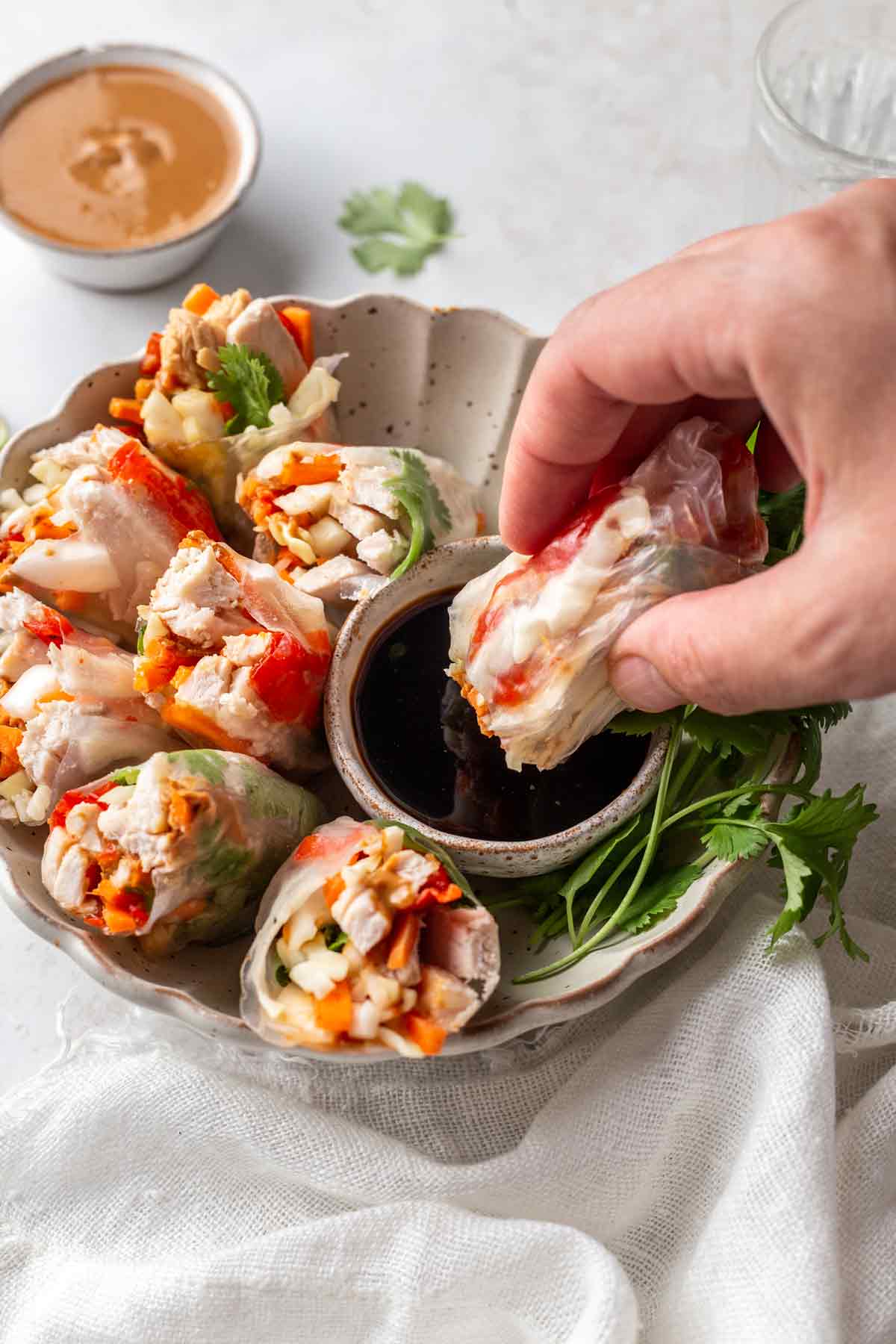 Thai Chicken Wraps (Peanut Free)