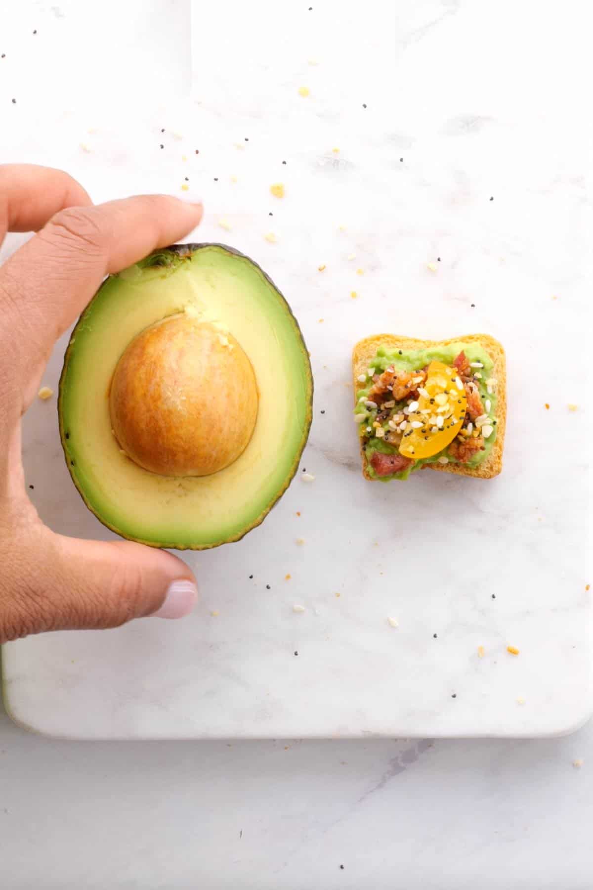 Tiny Everything Bagel Avocado Toast