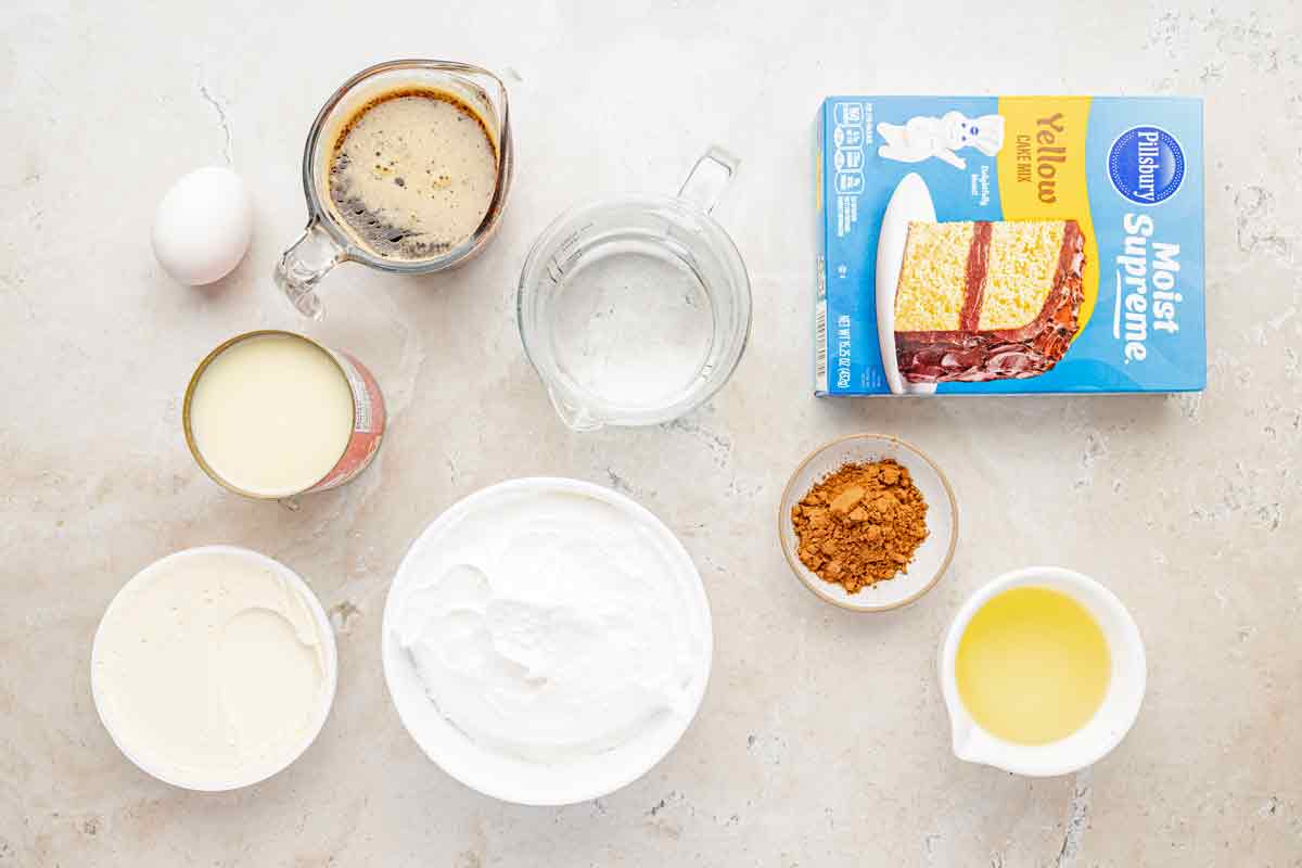 Tiramisu Poke Cake Ingredients