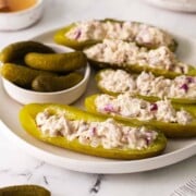 Tuna Salad Stuffed Pickles