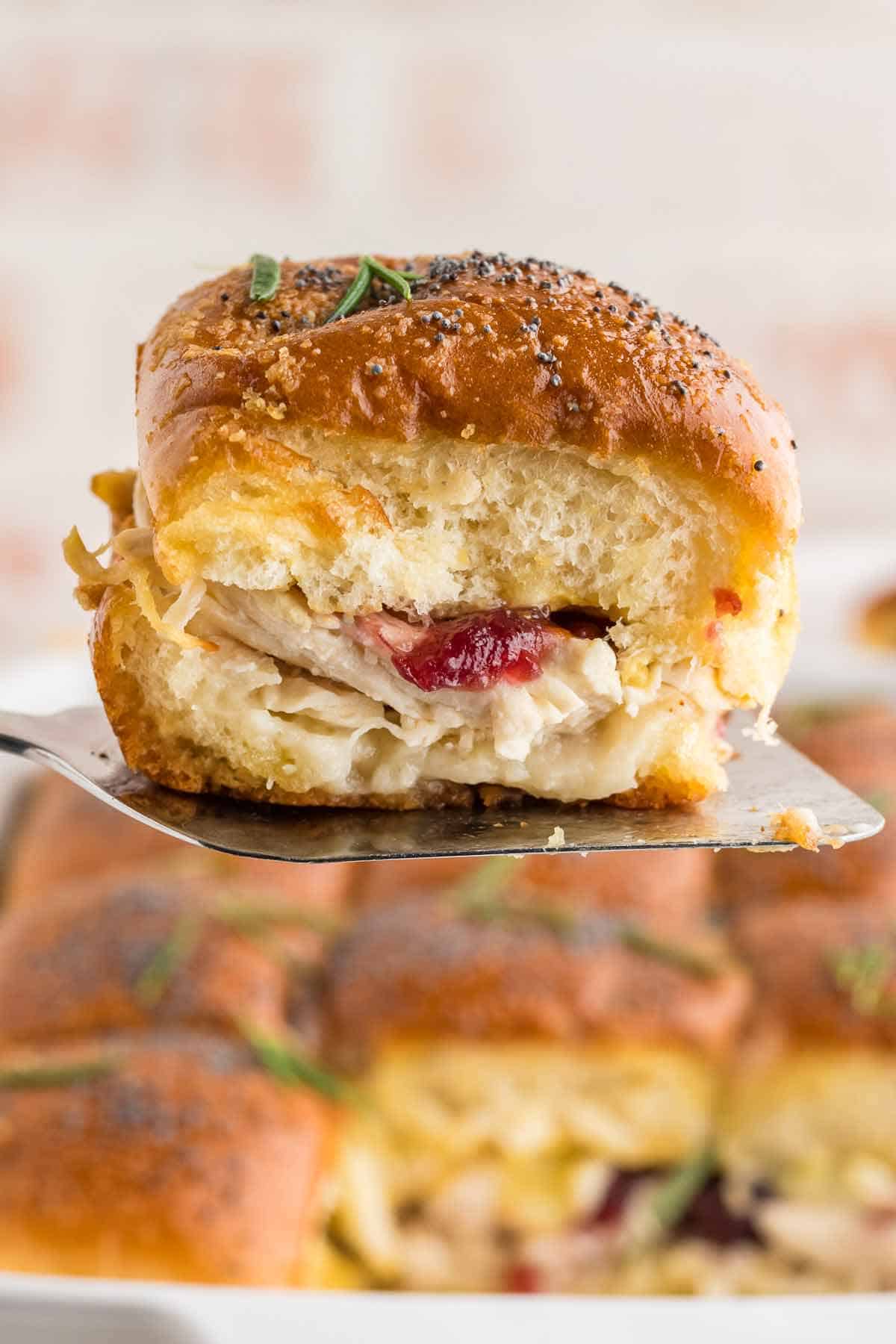 Turkey Cranberry Brie Sliders