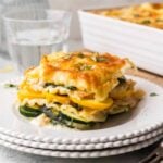 Vegetable Lasagna with Alfredo Sauce