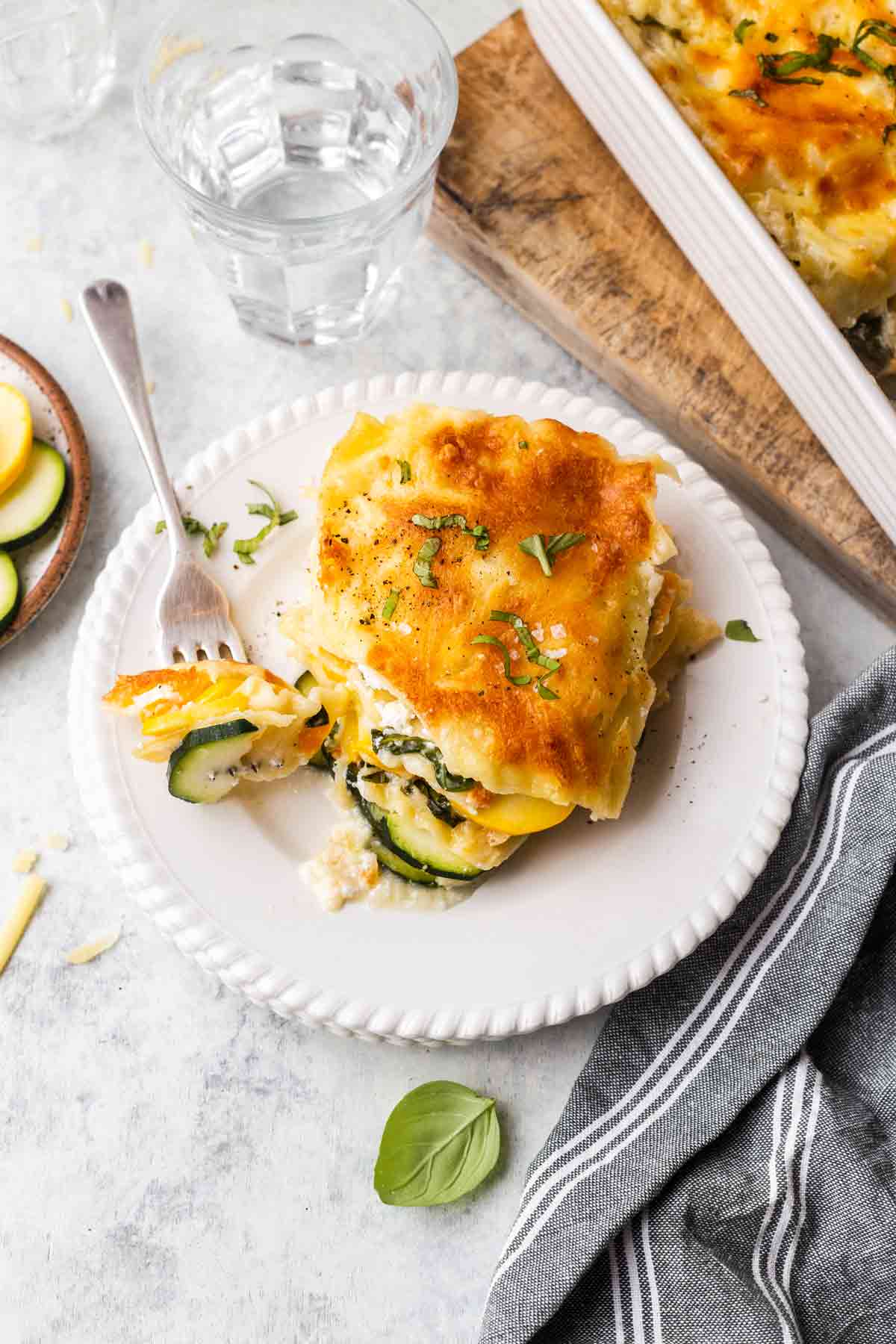 Vegetable Lasagna with Squash, Zucchini and Carrots