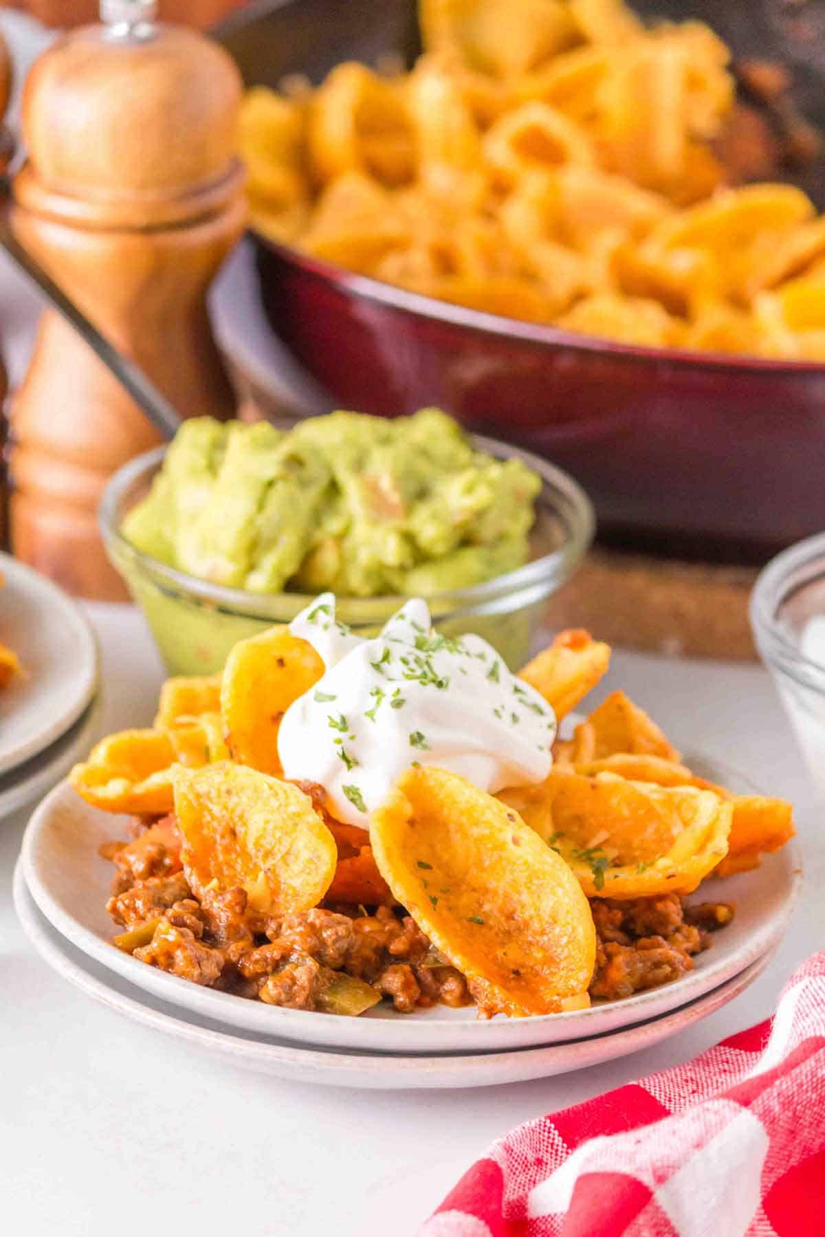 Walking Taco Casserole with Fritos