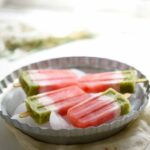 Watermelon Popsicle with Greek Yogurt and Kiwi