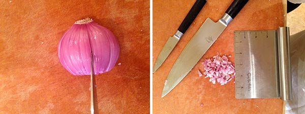 What knives to use to dice an onion