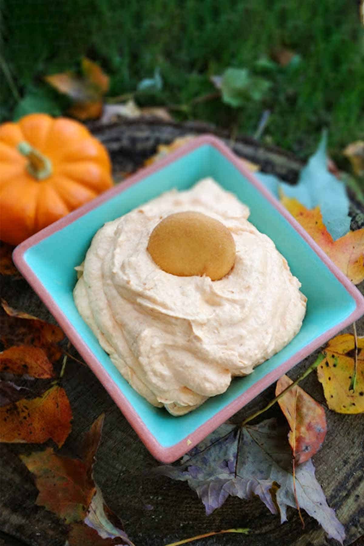 Whipped Pumpkin Fluff Dip with or without cream cheese