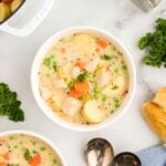White Wine Chicken Potato Soup
