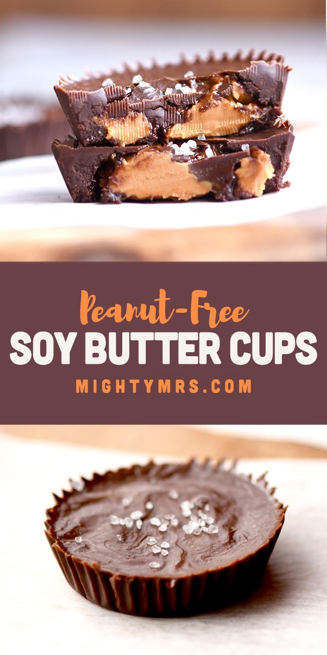 Peanut-free Soy Butter Cups - using Wow Butter