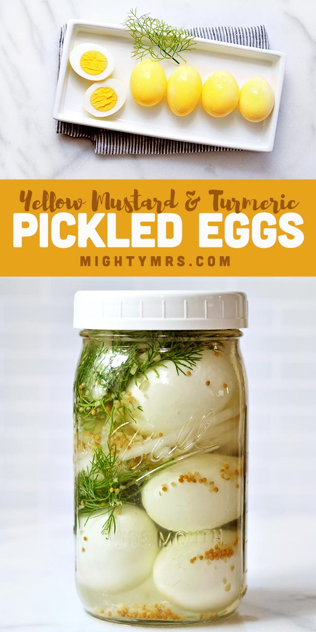 Yellow Mustard Pickled Eggs