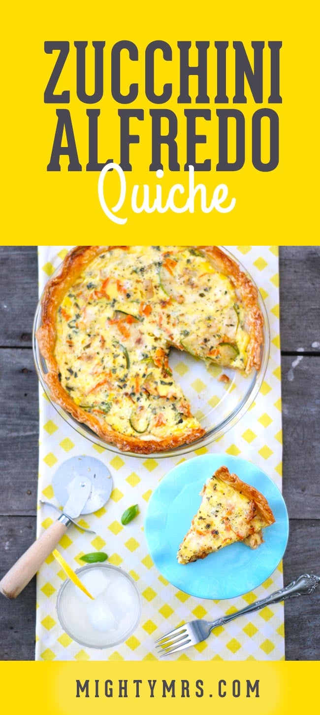 Zucchini Alfredo Quiche