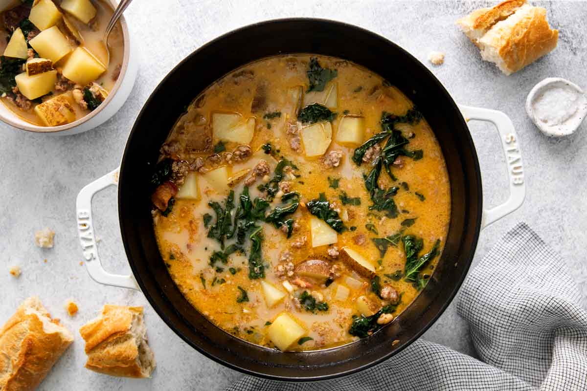 Dutch Oven Zuppa Toscana Tuscan Soup